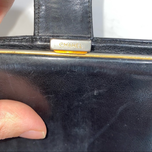 Chanel Black Pebbled Leather Long Bifold Wallet - Picture 4 of 12